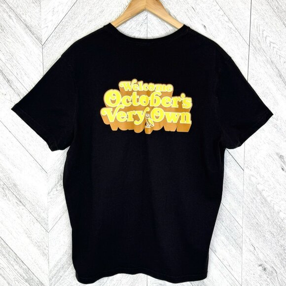 OVO Octobers Very Own Owl T Shirt 2XL XXL Mens Black Drake Tee Retro - Picture 1 of 7